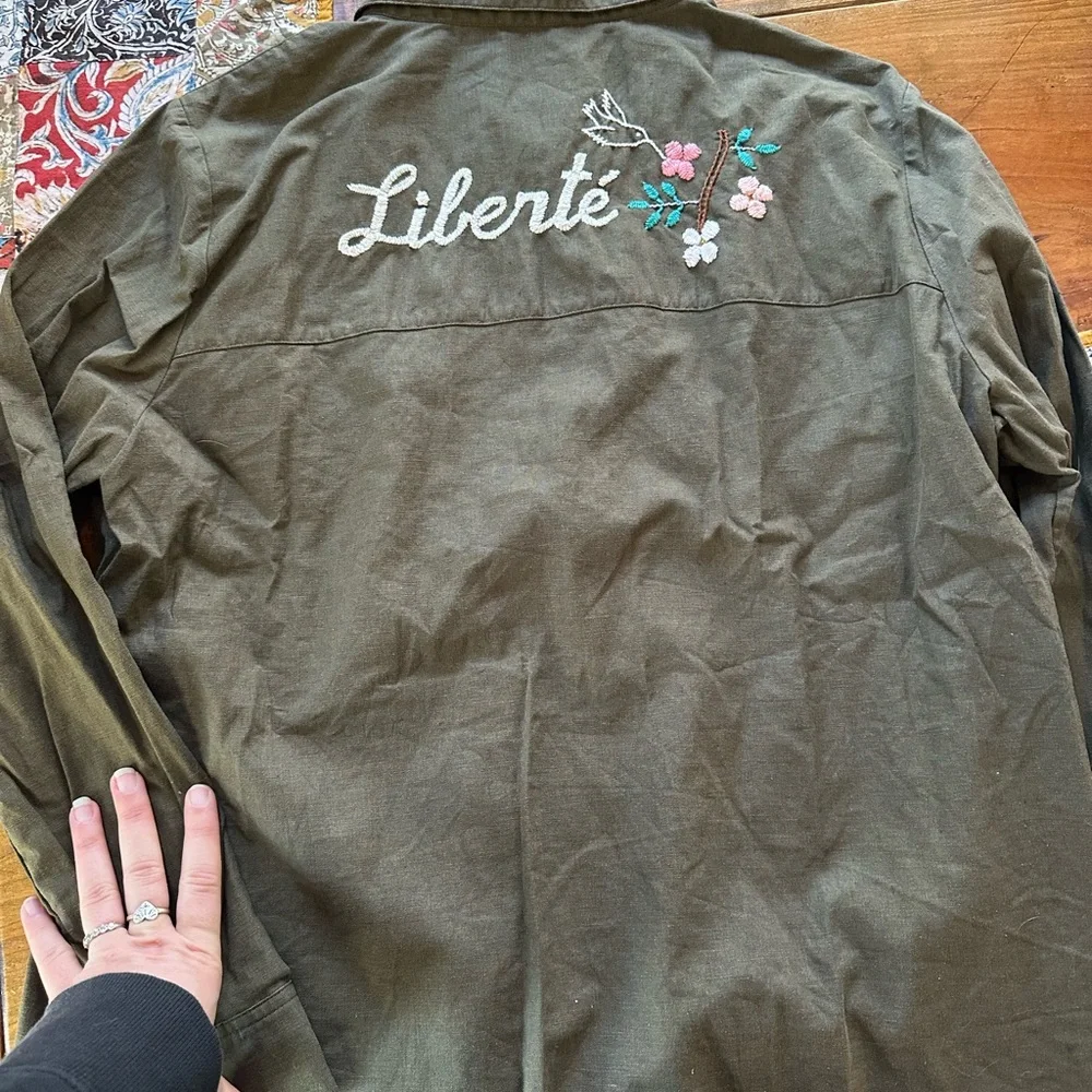 Sézane x CSAO embroidered Tomboy Shirt, EU 44 - Picture 3 of 6